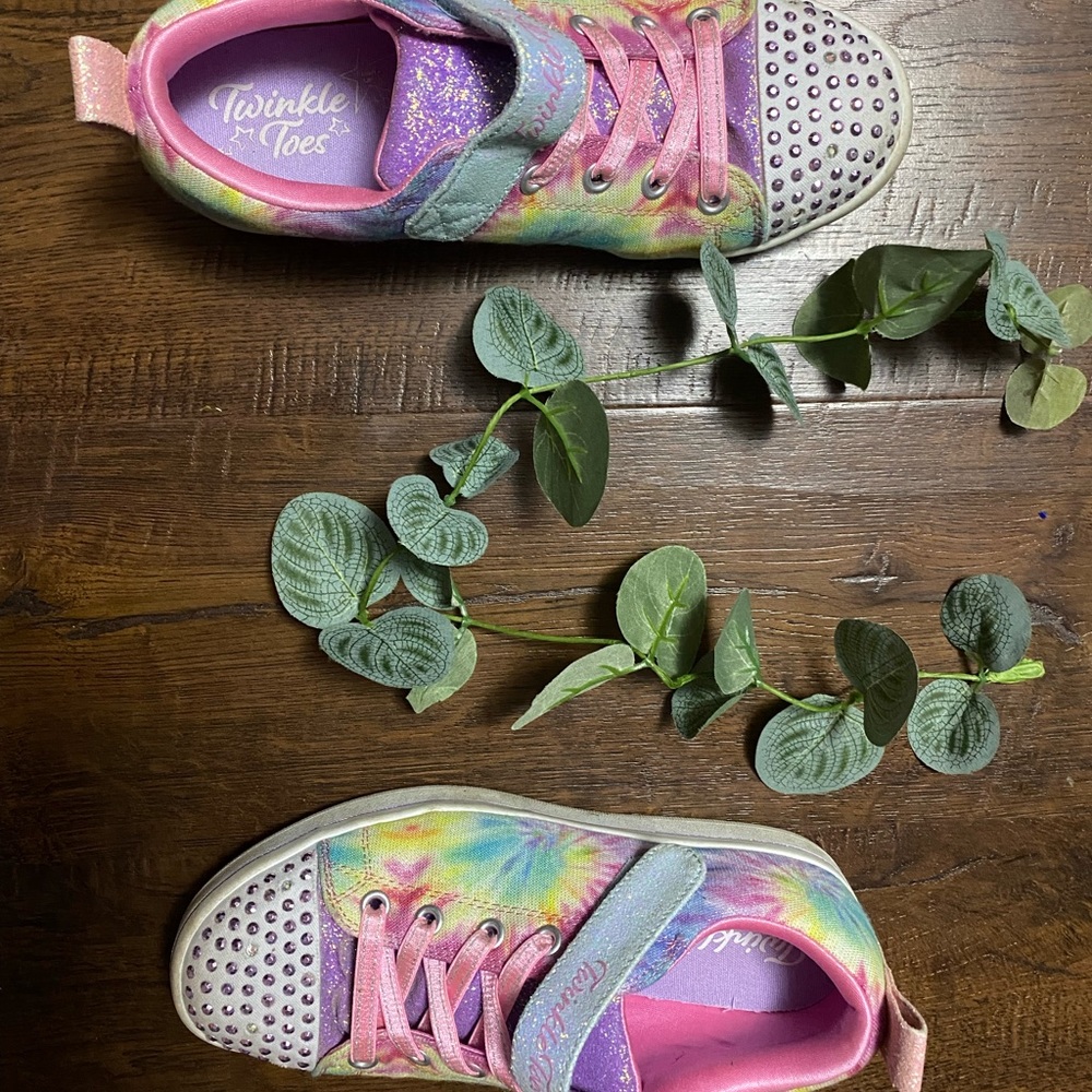Girls tie die sneakers